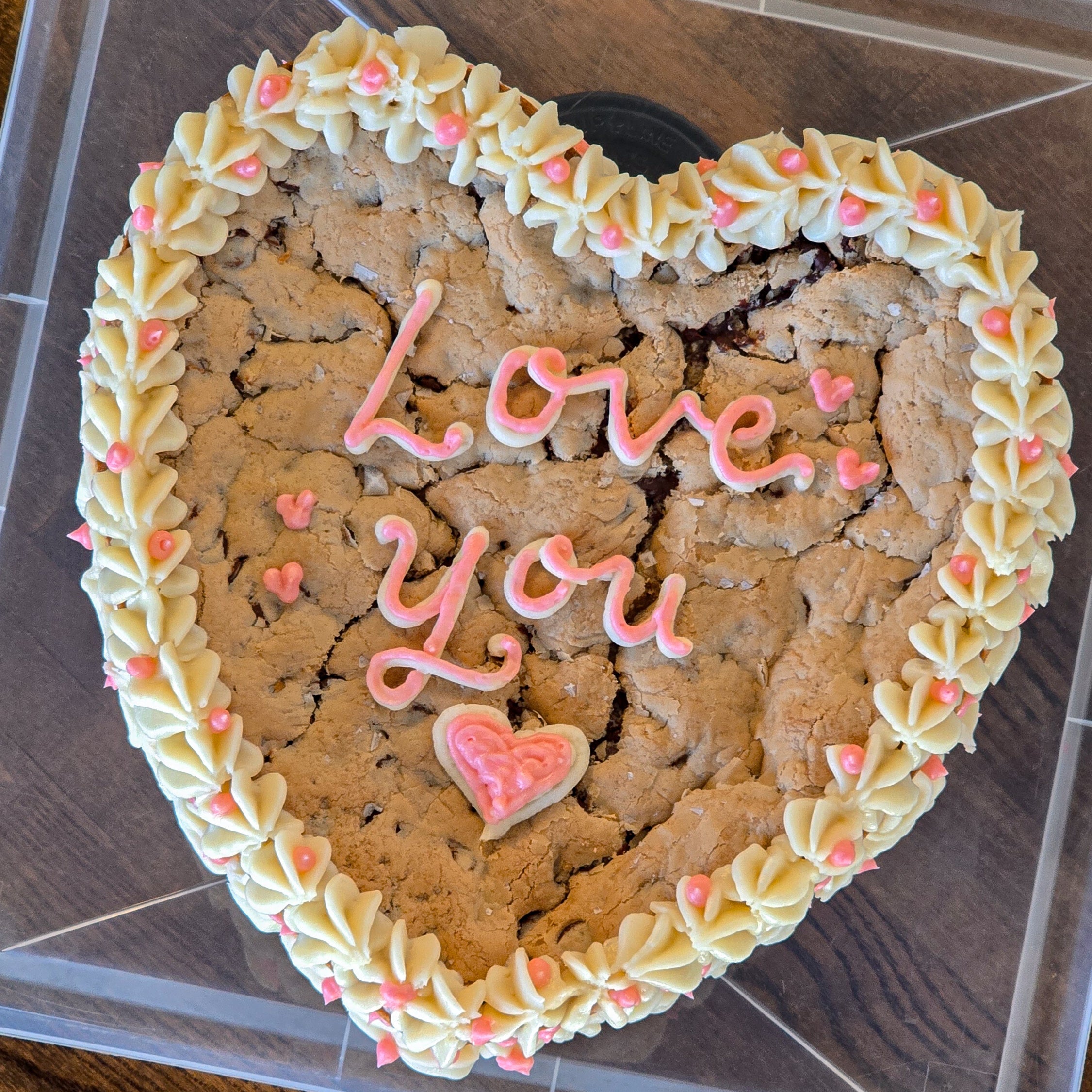 Heart Cookie Cake