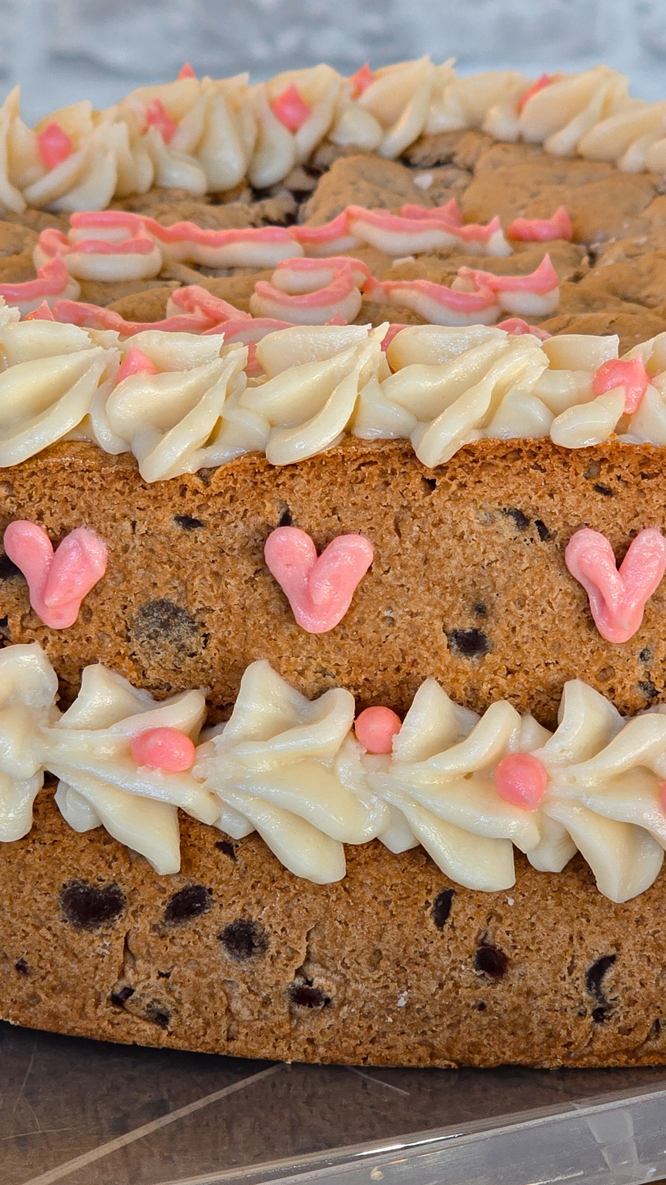 Heart Cookie Cake